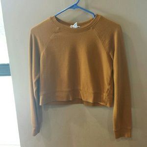 RESERVED ●Forever 21 dark mustard cropped top